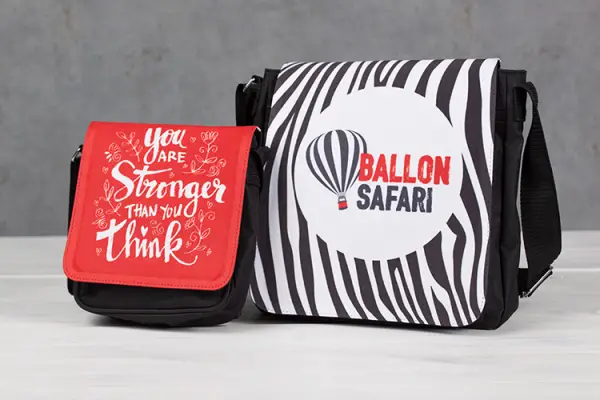Schultertasche mit Fotodruck