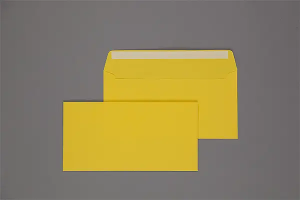 Umschlag 110 x 220 mm - Gelb