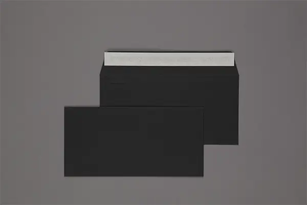 Umschlag 110 x 220 mm - Schwarz