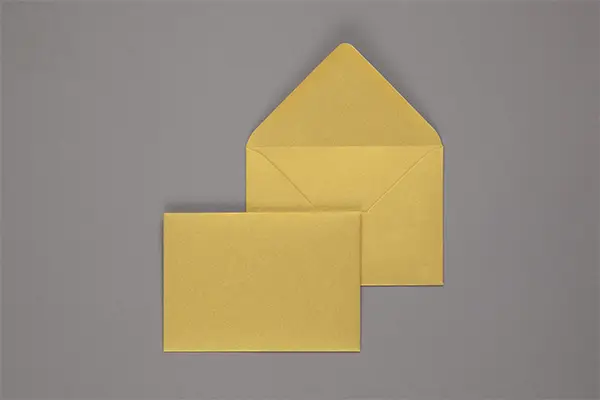 Umschlag 114 x 162 mm - Gold