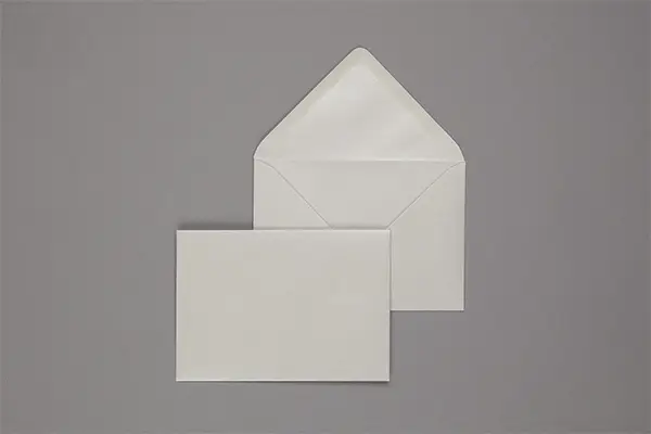 Umschlag 114 x 162 mm - Silber