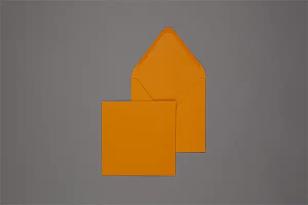 Umschlag 160 x 160 mm - Orange