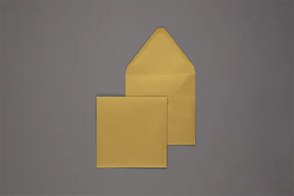 Umschlag 160 x 160 mm  - Gold
