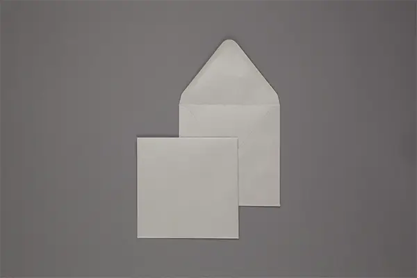 Umschlag 160 x 160 mm - Silber