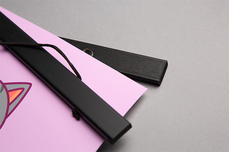 Posterleiste 42 cm Schwarz