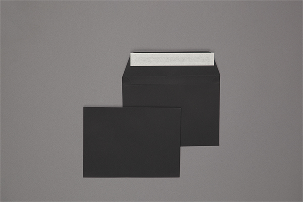 Umschlag 114 x 162 mm - Schwarz