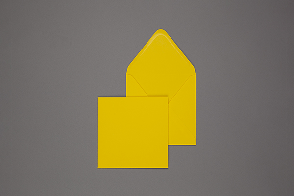 Umschlag 160 x 160 mm - Gelb