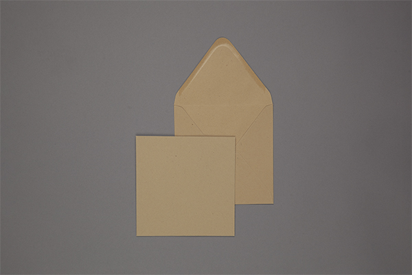 Umschlag 160 x 160 mm - Kraftpapier